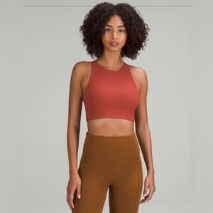 Lululemon Energy High-neck longline ribbed bra
